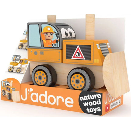 J'ADORE Skládací dřevěný buldozer