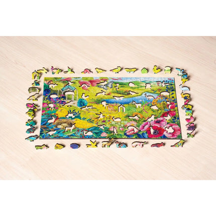 Ravensburger Puzzle: Dřevěné puzzle Divoká zahrada 500 dílků