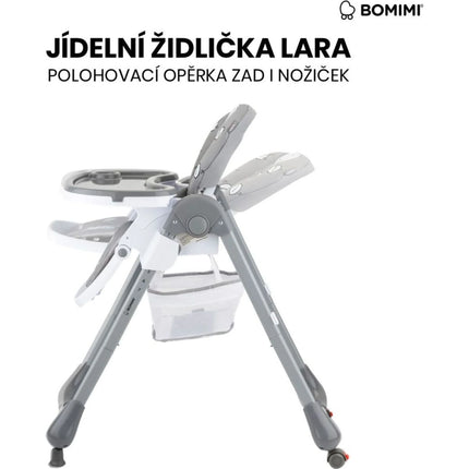 Lara Jídelní židle Medvěd grey