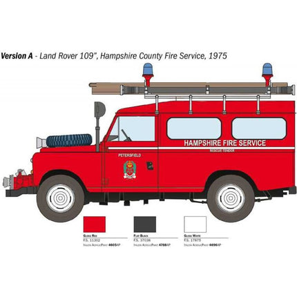 Model Kit auto 3660 Land Rover Fire Truck 1:24