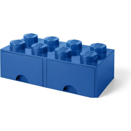 LEGO® Úložný box 8 se šuplíky 25 x 50 x 18 cm Modrá