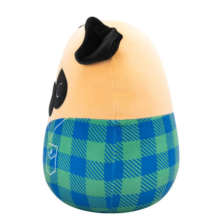 Squishmallows Mops ve flanelové košili - Prince, 30 cm