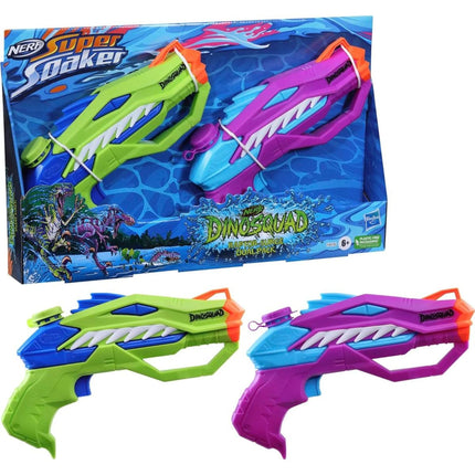 Nerf Dino Super Soaker Raptor Suge dvojbalení