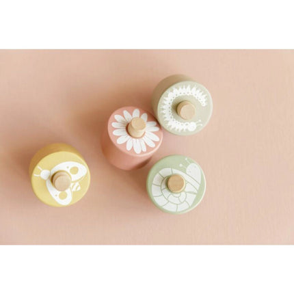 Závodní dráha dřevěná Pink Flowers