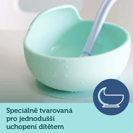 Silikonová miska s přísavkou 300 ml tyrkysová