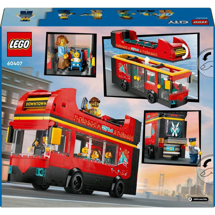 LEGO® City 60407 Červený dvoupodlažní vyhlídkový autobus