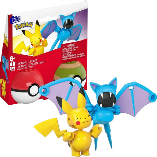 MEGA Pokémon Pokéball - Pikachu a Zubat