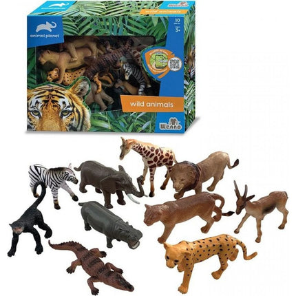 Zvířátka safari 10 ks s mobilní aplikací