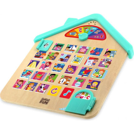 Domeček dřevěný s abecedou