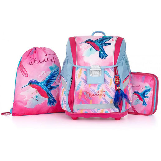 Oxybag Školní set 3dílný Premium Light Kolibřík