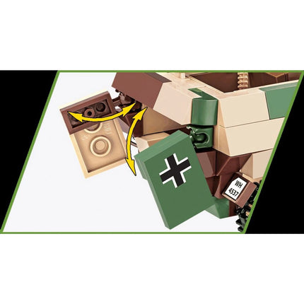 Cobi 2283 II. světová válka Sd. Kfz. 251 9 Stummel 485 dílků