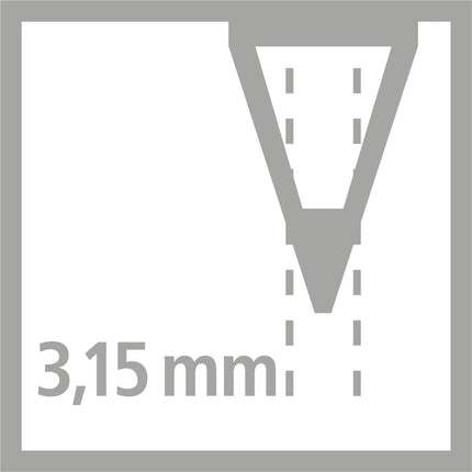 STABILO EASY graph Školní set pro praváky s gumou a ořezávátkem modrý