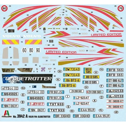 Model Kit truck 3942 Volvo FH4 Globetrotter Medium Roof 1:24