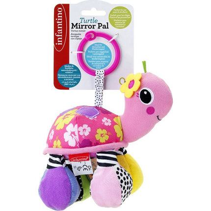 Závěsná želva se zrcátkem růžová