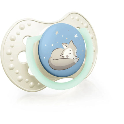 Dudlík silikonový dynamický Night & Day 18m+ 2 ks kluk