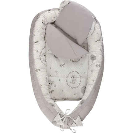 Hagi Hnízdečko s polštářkem soft Koloušek šedá