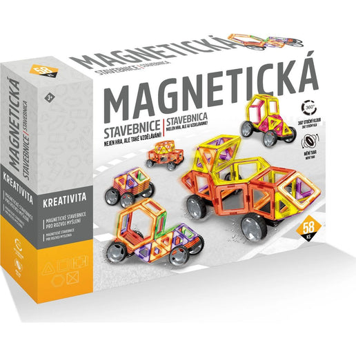 Magnetická stavebnice 58 ks