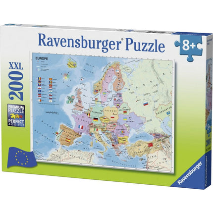 Ravensburger Puzzle: Mapa Evropy 200 XXL dílků
