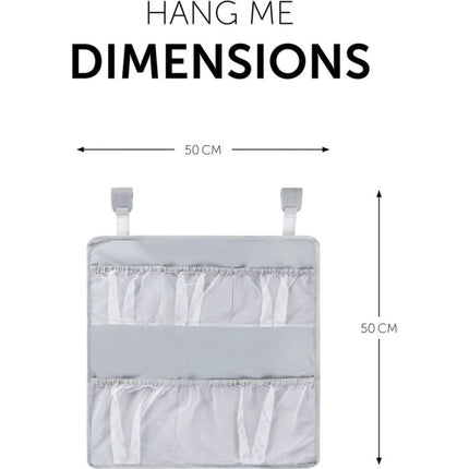 Hauck Organizér na postýlku nebo ohrádku Hang Me grey