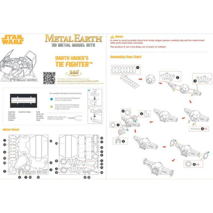 Metal Earth 3D puzzle Darth Vaders Starfighter - Hvězdné války