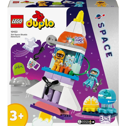 LEGO® DUPLO® 10422 Vesmírné dobrodružství s raketoplánem 3 v 1