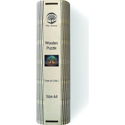 Dřevěné puzzle Strom života I. A4