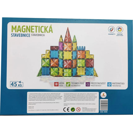 Magnetická stavebnice 45 ks Magnetic Tiles