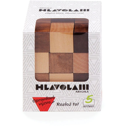 Dřevěný hlavolam Krychle