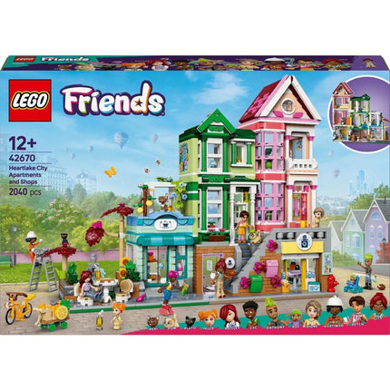 LEGO® Friends 42670 Apartmány a obchody v městečku Heartlake