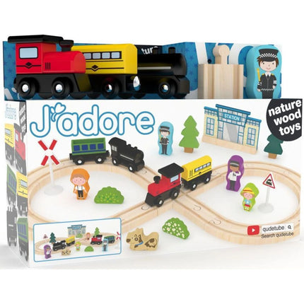 J'ADORE Hrací set vlakové nádraží 34 ks