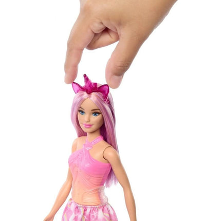 Barbie Pohádková víla jednorožec růžová
