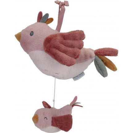 Hudební ptáček Květiny a motýli