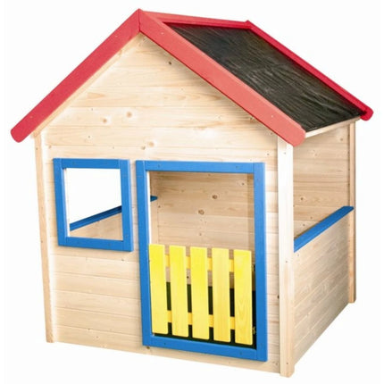 Zahradní domeček s barevným lemovaním