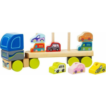CUBIKA Kamion s auty dřevěná skládačka