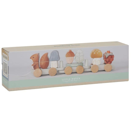 Vláček dřevěný veverka Forest Friends