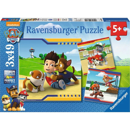 Ravensburger Puzzle: Tlapková patrola Chlupatí hrdinové 3 x 49 dílků