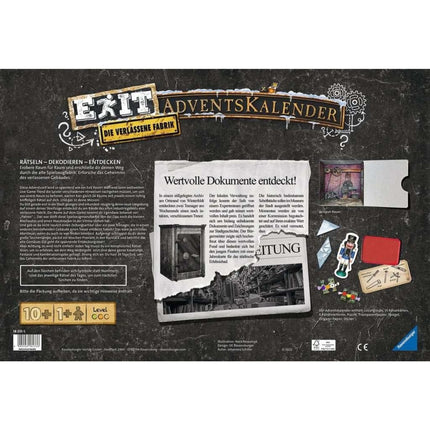 Ravensburger EXIT Adventní kalendář Továrna
