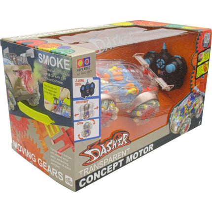 RC auto s efektem kouře