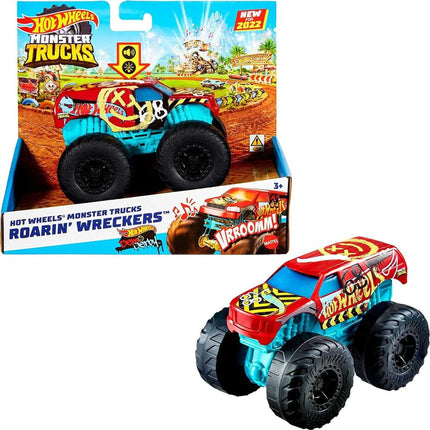 Hot Wheels Monster Trucks Svítící a rámusící vrak Demo Derloy