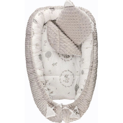 Bomimi Harmo Hnízdečko s polštářkem minky Koloušek šedá