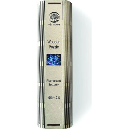 Dřevěné puzzle Motýl A4